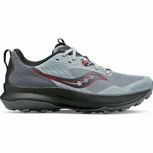 Men's Saucony Blaze TR Trail Running Shoes Grey / Grey | CYEQODW-57