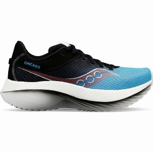 Men's Saucony Chicago Kinvara Pro Running Shoes Blue / Black | WNZIGSR-34