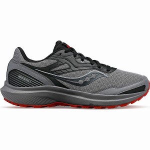 Men's Saucony Cohesion TR16 Walking Shoes Grey / Burgundy | TXPZQIF-63