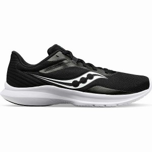 Men's Saucony Convergence Running Shoes Black / White | YARUCXB-83