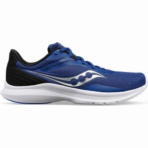 Men's Saucony Convergence Walking Shoes Indigo / Black | SUTAFJI-37