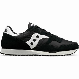 Men's Saucony DXN Trainer Sneakers Black / White | YINQAWK-80