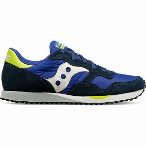 Men's Saucony DXN Trainer Sneakers Blue / White / Light Green | WHEGUOA-41