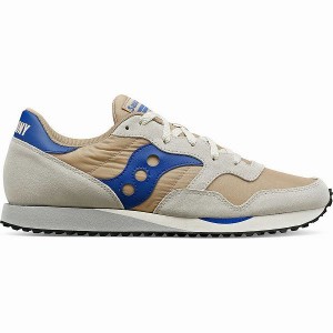 Men's Saucony DXN Trainer Sneakers Brown / Blue | GJDXZHL-93