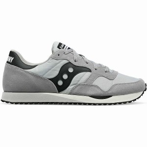 Men's Saucony DXN Trainer Sneakers Grey / Black | YJMAUIO-09