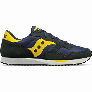 Men's Saucony DXN Trainer Sneakers Navy / Yellow | DYURNBA-39