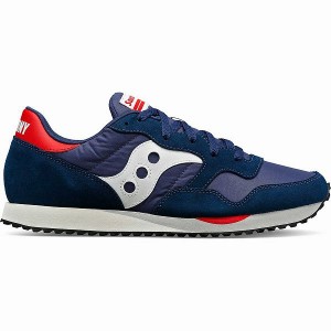 Men's Saucony DXN Trainer Sneakers Navy / White | SIQXOPY-27