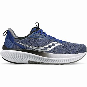 Men's Saucony Echelon 9 Wide Running Shoes Indigo / Black | ZDOJMHP-72