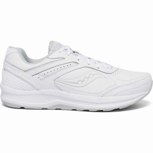 Men's Saucony Echelon Walker 3 Extra Wide Walking Shoes White | ACUTZYH-68