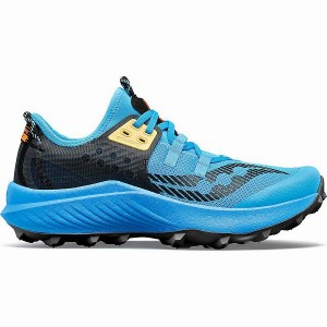 Men's Saucony El Cruce Endorphin Rift Running Shoes Blue / Black | YELOUWN-08