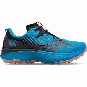 Men's Saucony Endorphin Edge Running Shoes Blue / Black | EJKPWIS-71