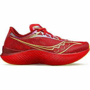 Men's Saucony Endorphin Pro 3 Running Shoes Red | SDJICBX-29