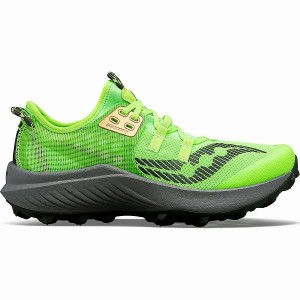 Men's Saucony Endorphin Rift Running Shoes Slime / Umbra | RUVMKBD-25