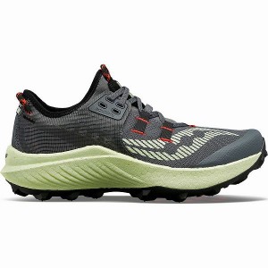 Men's Saucony Endorphin Rift Running Shoes Grey | YVKAFPM-09