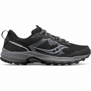 Men's Saucony Excursion TR16 Trail Running Shoes Black / Grey | PDFIUQR-27