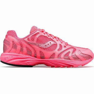 Men's Saucony Grid Azura 2000 Party Pack Sneakers Pink | NUGIZMA-14