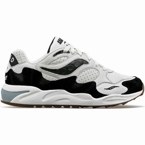 Men's Saucony Grid Shadow 2 Sneakers Grey / Black | OCLFRZT-69