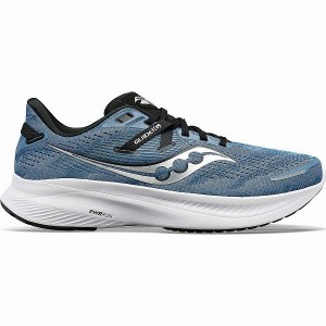 Men's Saucony Guide 16 Running Shoes Blue / Black | ZSVETQK-91