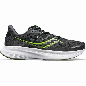 Men's Saucony Guide 16 Running Shoes Khaki / Black | BMGXLWQ-85