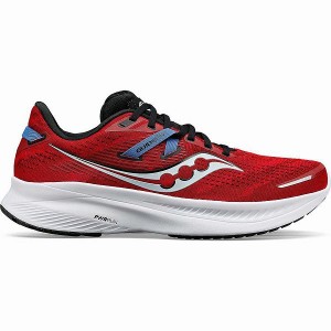 Men's Saucony Guide 16 Running Shoes Red / Black | BZDFVOM-06