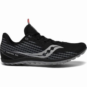 Men's Saucony Havok XC 3 Spike Spikes Shoes Black | TQRLUCS-20