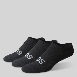 Men's Saucony Inferno Cushion Sneaker 3-Pack Socks Black | ILWONVY-84