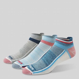 Men's Saucony Inferno Liteweight 3-Pack Socks Blue | KEJNHYG-94