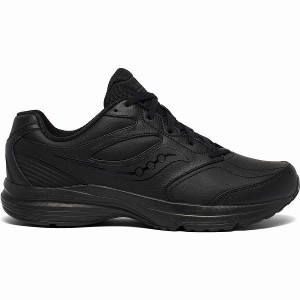 Men's Saucony Integrity Walker 3 Walking Shoes Black | AZNLGYT-92