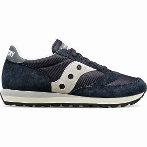 Men's Saucony Jazz 81 Sneakers Navy / Grey | EZOXYNU-41