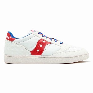 Men's Saucony Jazz Court 1776 Sneakers White / Red | IWEGPJL-02