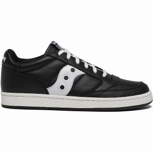 Men's Saucony Jazz Court Sneakers Black / White | IXNQUKA-09