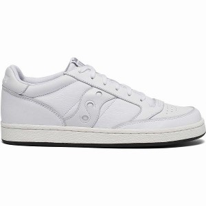 Men's Saucony Jazz Court Sneakers White / White | DHREINY-53