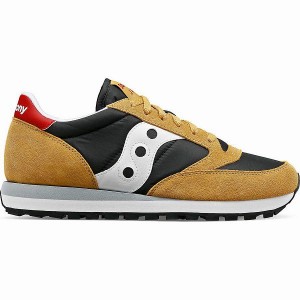 Men's Saucony Jazz Original Sneakers Beige / Black | NCVKTXM-12