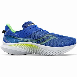 Men's Saucony Kinvara 14 Running Shoes Blue / Green | MPGSFYK-96