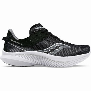 Men's Saucony Kinvara 14 Running Shoes Black / White | PUXVBSG-45