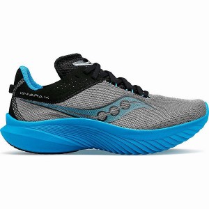 Men's Saucony Kinvara 14 Running Shoes Blue Grey | OSEHAMB-59