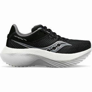 Men's Saucony Kinvara Pro Wide Running Shoes Black / White | HZUFKXW-64