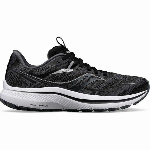 Men's Saucony Omni 21 Running Shoes Black / White | YKTFGQJ-31