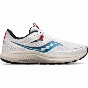 Men's Saucony Omni 21 Running Shoes White / Brown | YWIMLSZ-24