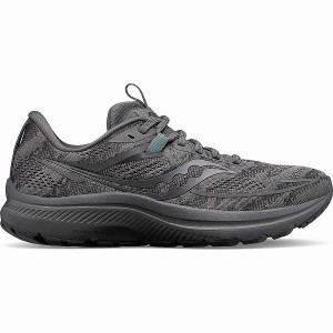 Men's Saucony Omni 21 Wide Running Shoes Grey | SWXRCLT-27