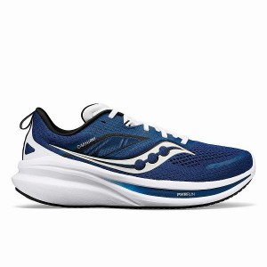 Men's Saucony Omni 22 Running Shoes Bule / White | EWZNHOK-25