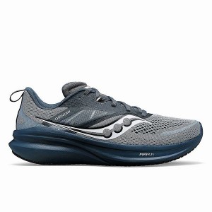 Men's Saucony Omni 22 Running Shoes Grey / Navy | LAQMWCK-75