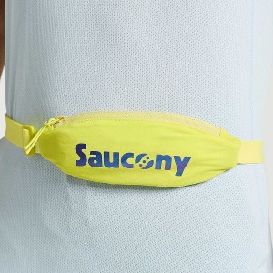 Men's Saucony Outpace Run Belt Belt Bags Yellow | RVDFHJT-12