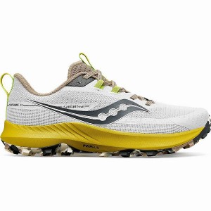 Men's Saucony Peregrine 13 Running Shoes White | BRLJZGU-16