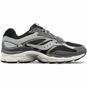 Men's Saucony ProGrid Omni 9 Premium Sneakers Grey / Black | WBORKMZ-87