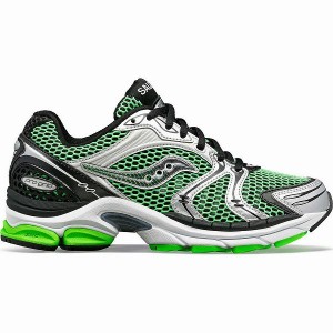 Men's Saucony ProGrid Triumph 4 Sneakers Green / Silver | JNMKLQA-51