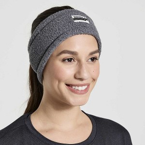 Men's Saucony Rested Sherpa Headband Black | ONLPZHJ-91