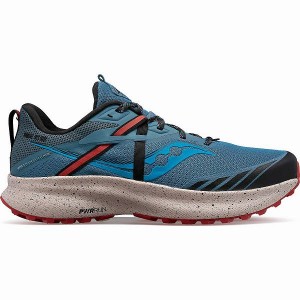 Men's Saucony Ride 15 TR Trail Running Shoes Bule / Orange | LJUDYKI-01