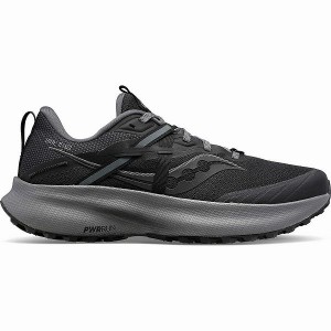 Men's Saucony Ride 15 TR Trail Running Shoes Black / Grey | OGUHDAC-36