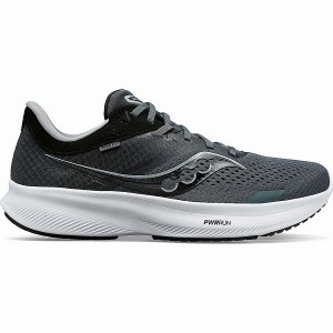 Men's Saucony Ride 16 Running Shoes Black | NAPCQHZ-59